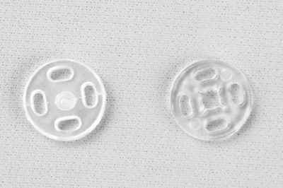 Кнопки пришивные пластиковые 11,5 мм, блистер 24шт, цв.-прозрачные - купить в Каменске-Уральском. Цена: 59.44 руб.