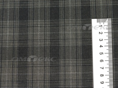 Ткань костюмная клетка 25235 2004, 185 гр/м2, шир.150см, цвет серый/бел - купить в Каменске-Уральском. Цена 